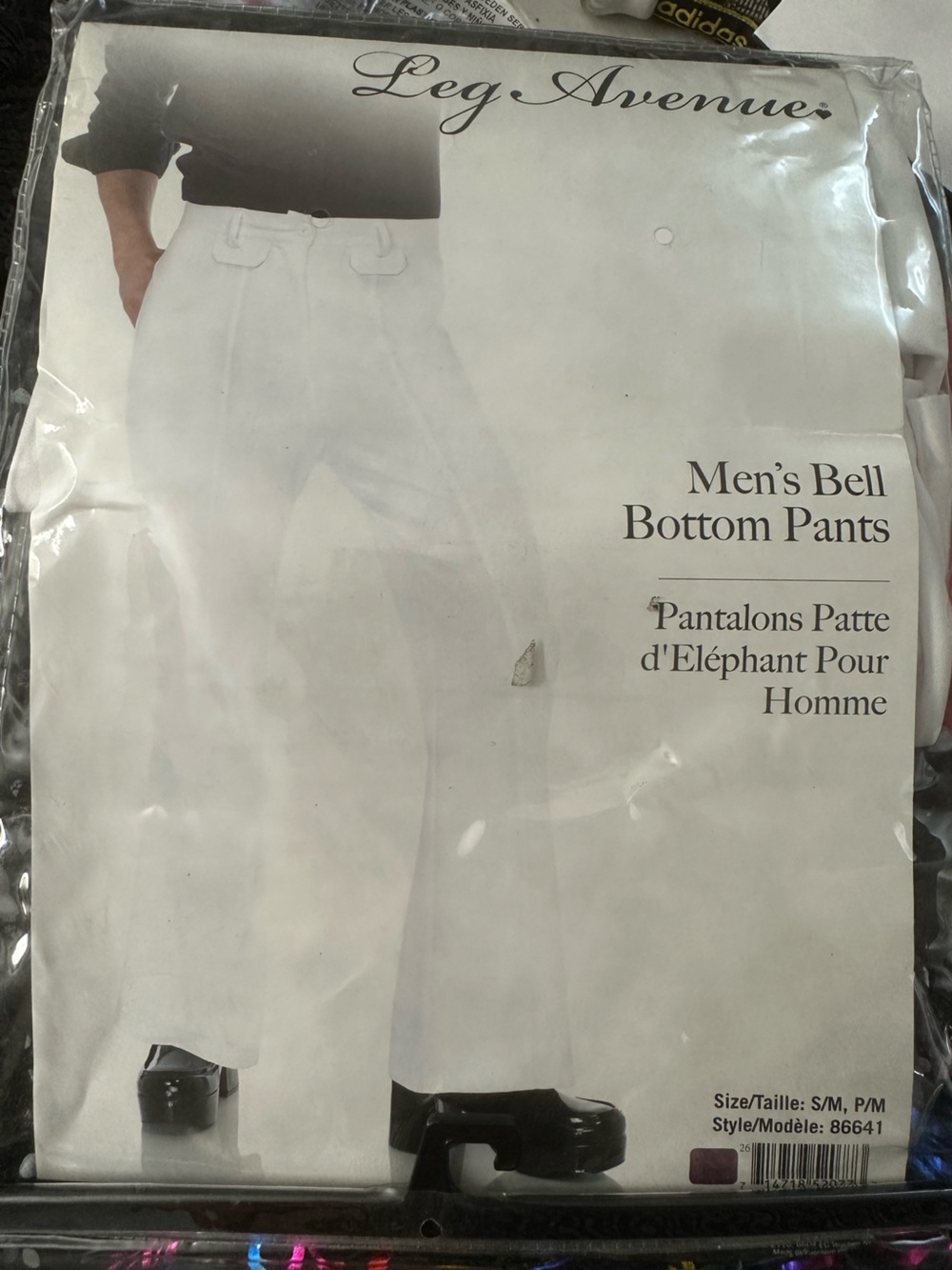Leg Avenue Men's Bell Bottom Pants - White
